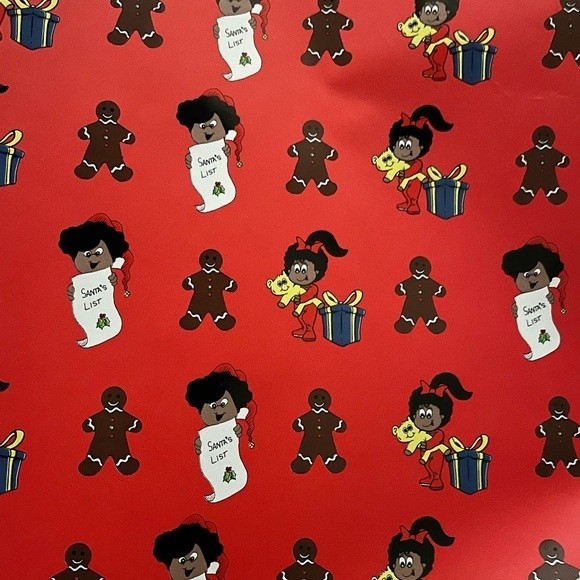 Wrapping Paper Afrocentric Christmas Child List 3 Rolls 12.5sqft Each - Picture 6 of 7